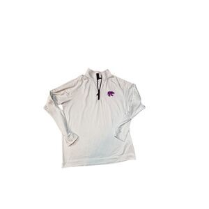 K-State Wildcats CBUK L/G White 1/4 Zip Pullover Shirt